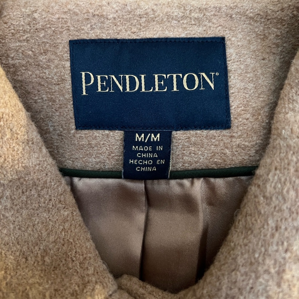 Pendleton Tan Wool Coat with Button Detail - Picture 2 of 13
